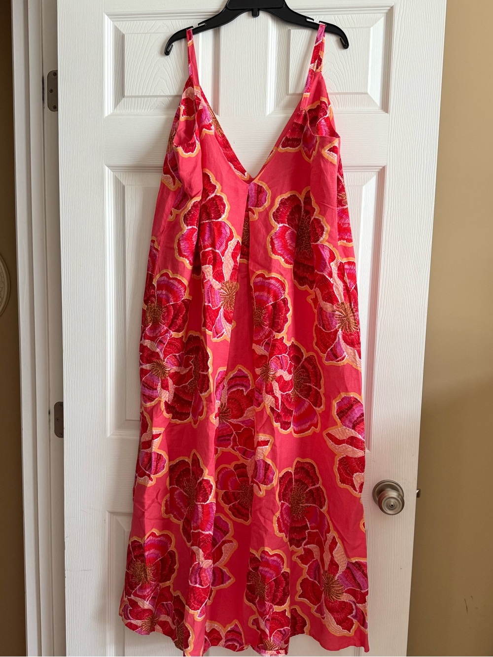 NWT Ann Taylor LOFT Linen Blend Floral Dress ~ Size 12